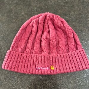 Carhartt Kids Raspberry/Pink Cable Knit Beanie